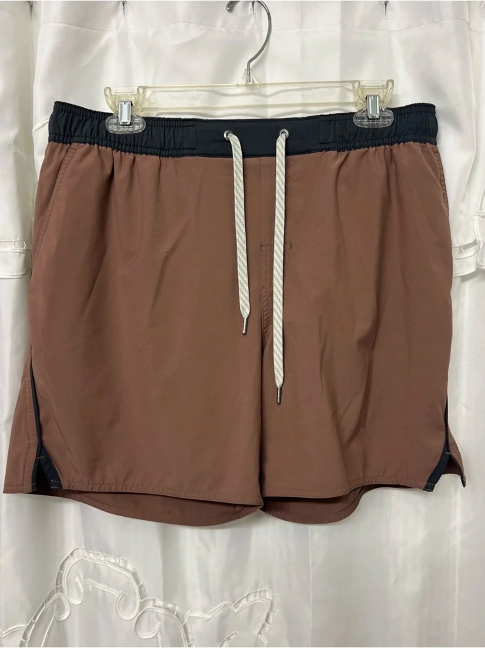 Vuori Trail Shorts Large Terracotta Brown Athletic Running Training Lined V341
